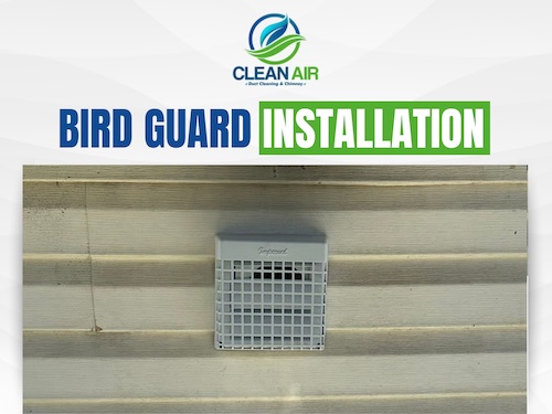 Bird Guard Installation In Atlanta by Clean Air Team