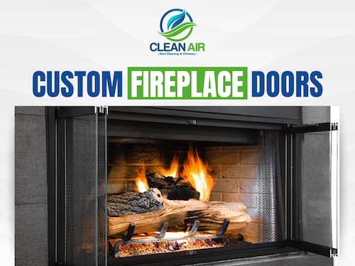 Custom Fireplace Doors In Atlanta by Clean Air Duct