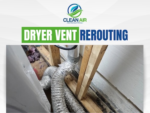 Dryer Vent Rerouting In Atlanta by Clean Air Experts