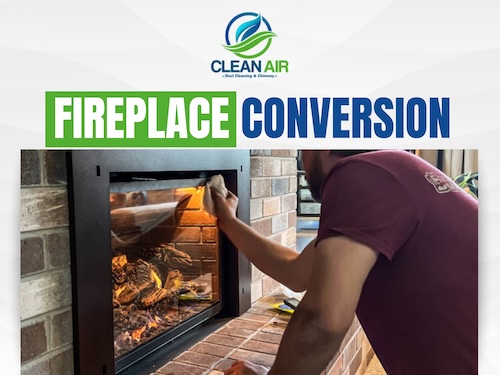 Fireplace Conversion In Atlanta by Clean Air Experts